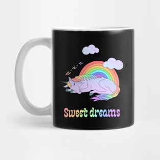 Sweet dreams - a magical dreaming unicorn Mug